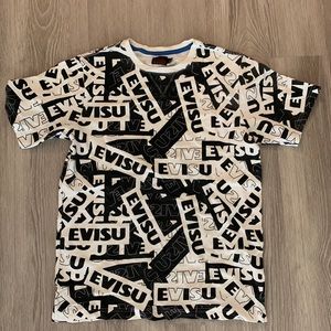 Evisu logo printed shirt